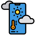 Tracking weather on a phone